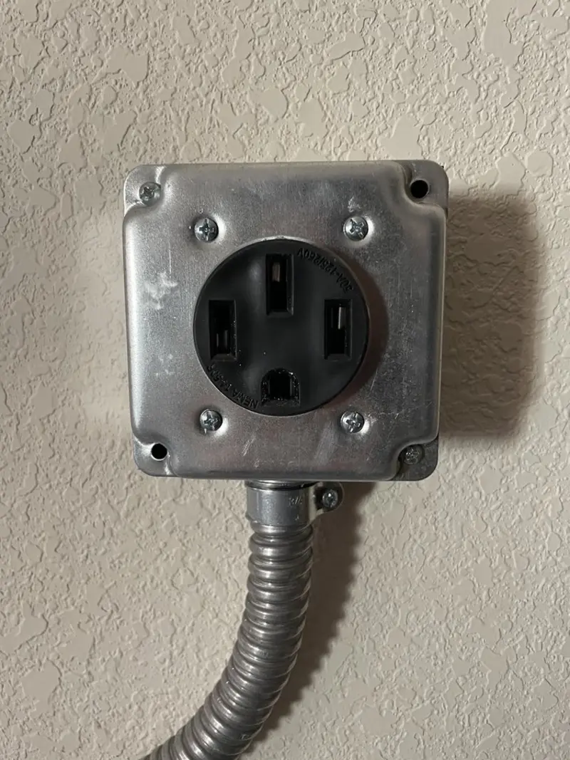 NEMA 14-50 outlet installed for Electrical Panel Upgrade in Butte-Silver Bow